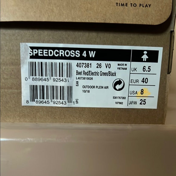 Salomon Speedcross 4 Women's Shoes - Beet Red, Electric Green, Black - Picture 8 of 8